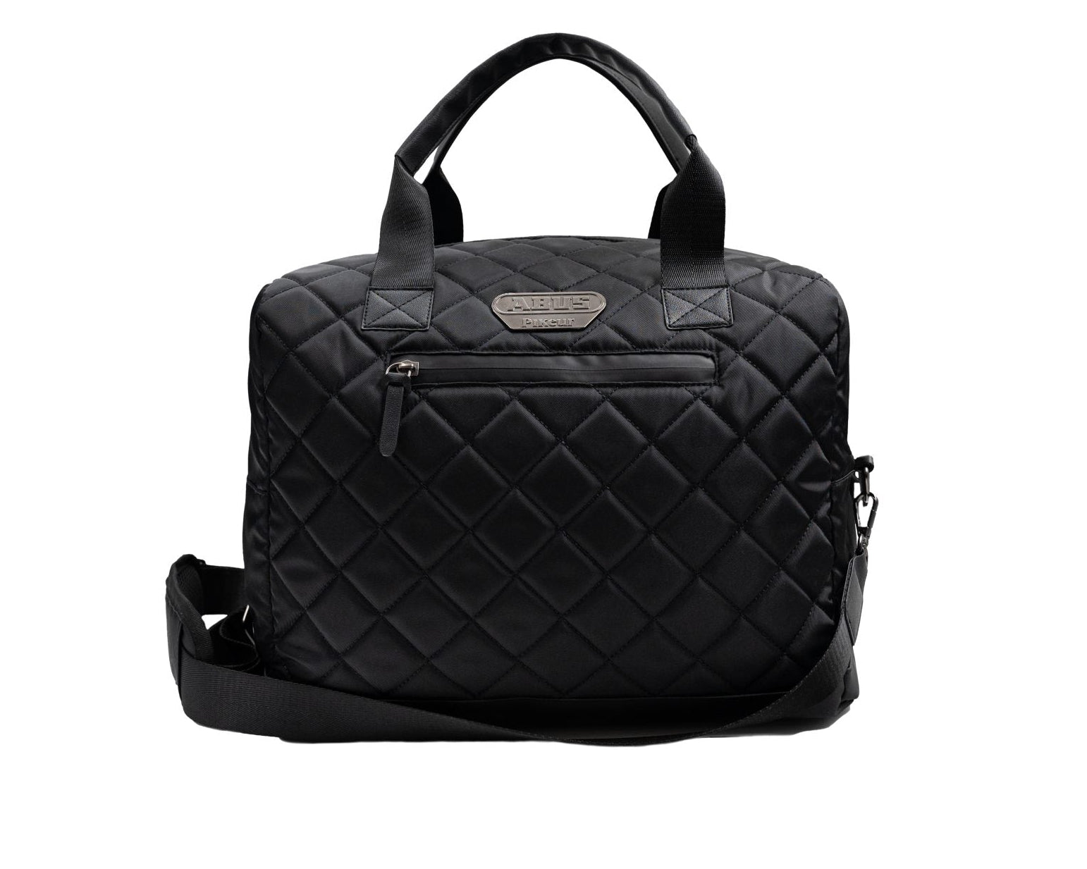 Black quilted equestrian horse riding helmet bag 