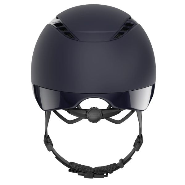 Blue equestrian horse riding helmet