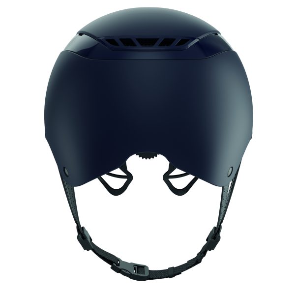 Blue equestrian horse riding helmet 
