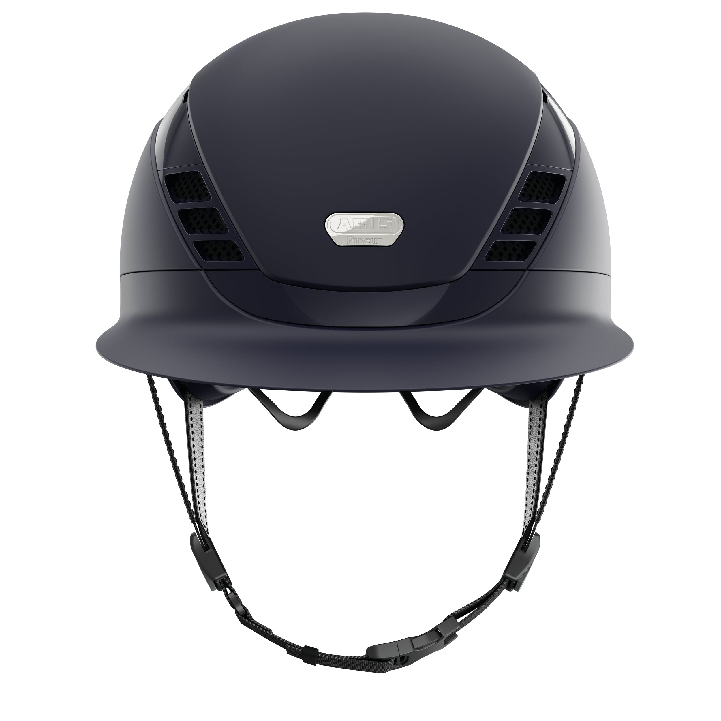 Blue equestrian horse riding helmet 