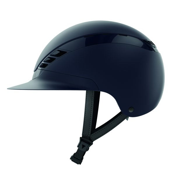 Blue equestrian horse riding helmet 