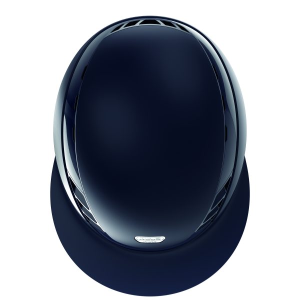 Blue equestrian horse riding helmet 
