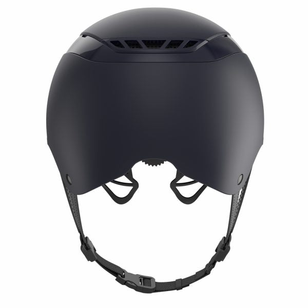 Blue equestrian horse riding helmet