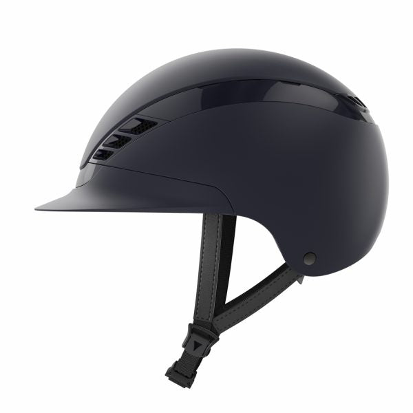 Blue equestrian horse riding helmet
