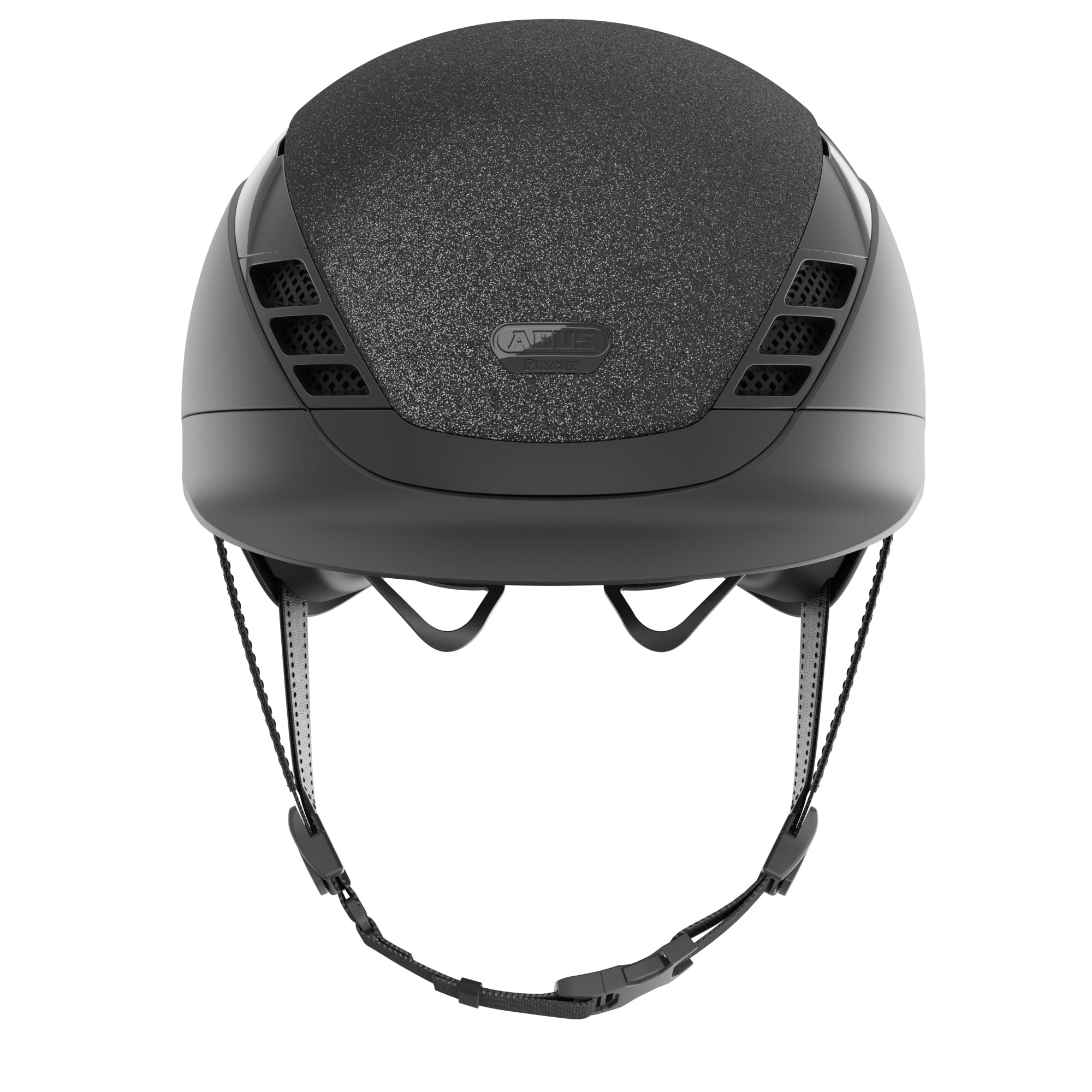 Sparkly black equestrian horse riding helmet