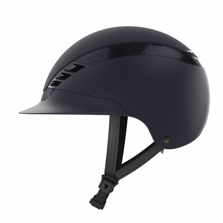 Navy blue equestrian horse riding helmet 