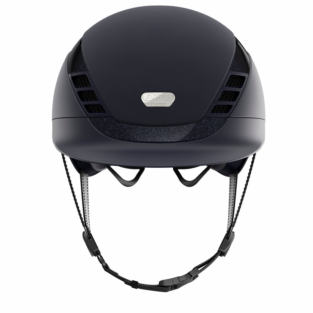 Navy blue equestrian horse riding helmet 