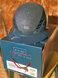 AirLuxe Supreme Glam Shiny Long Visor Riding Helmet - Nightsky