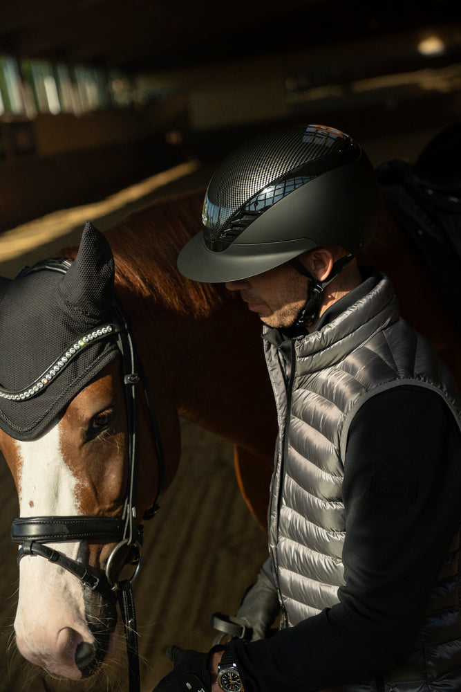 AirLuxe Pure Carbon Style Long Visor Riding Helmet