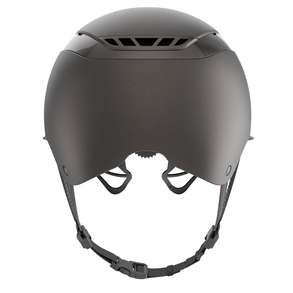 AirLuxe Pure *Limited Edition* Long Visor Riding Helmet - Matt Metallic Mocca