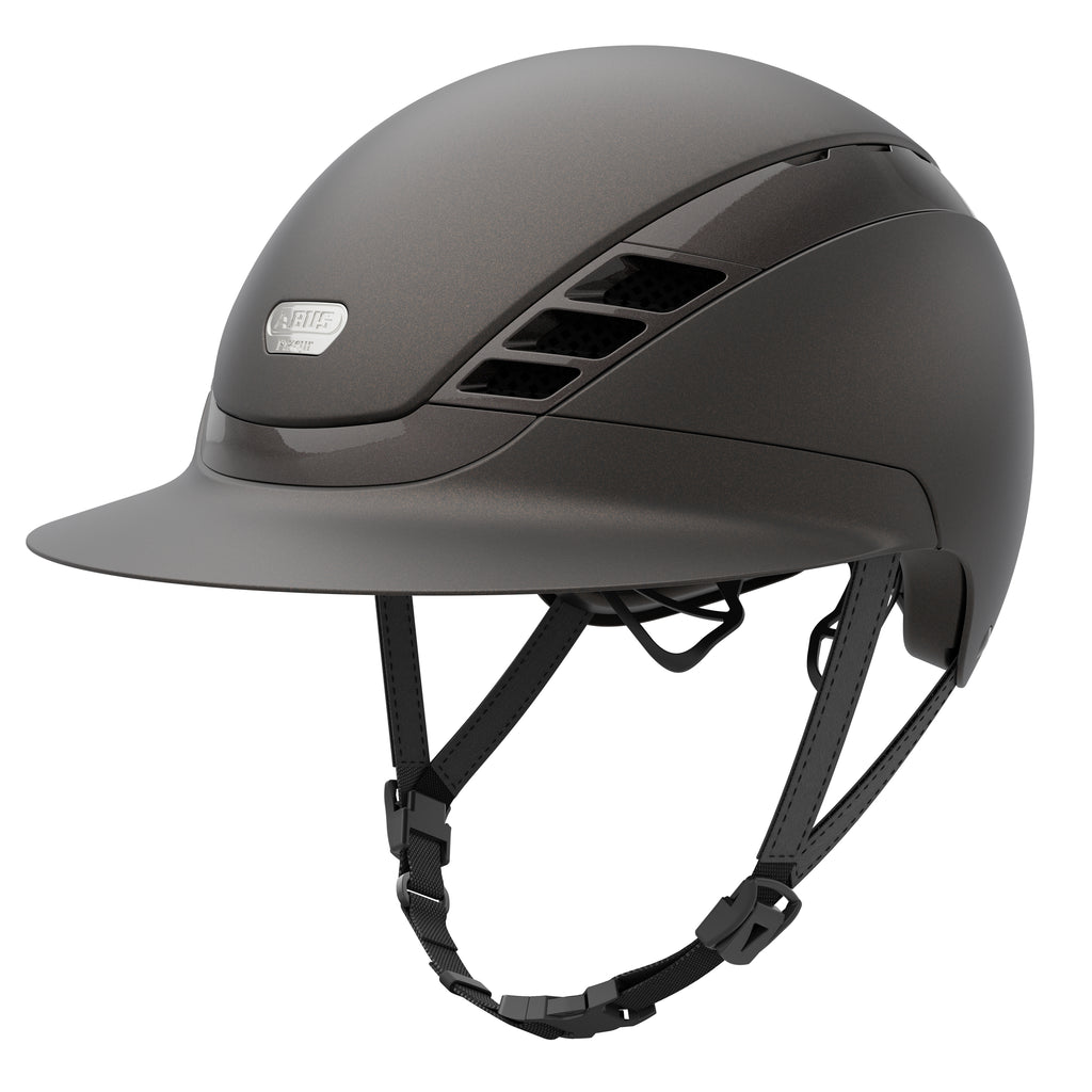 AirLuxe Pure *Limited Edition* Long Visor Riding Helmet - Matt Metallic Mocca