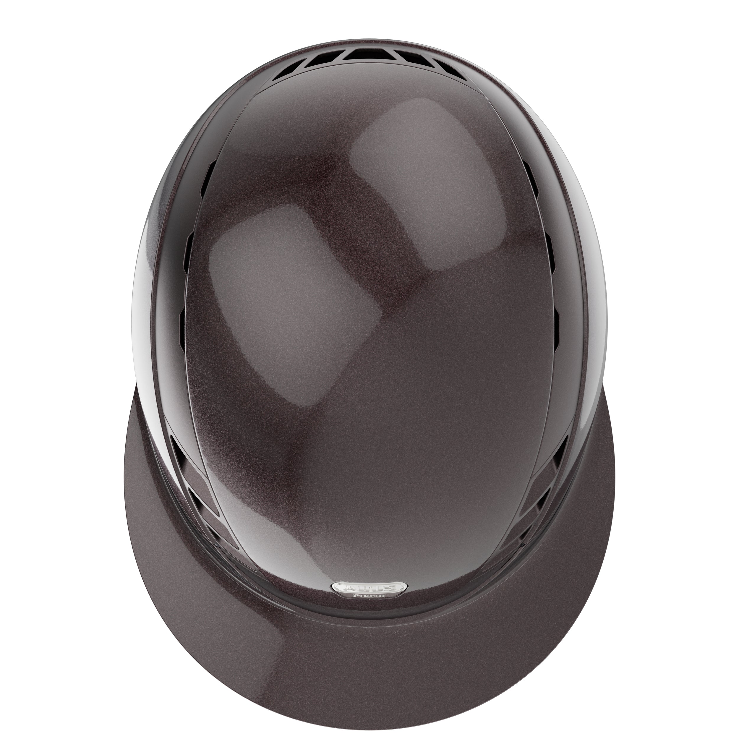 AirLuxe Pure *Limited Edition* Long Visor Riding Helmet - Shiny Metallic Hazelnut