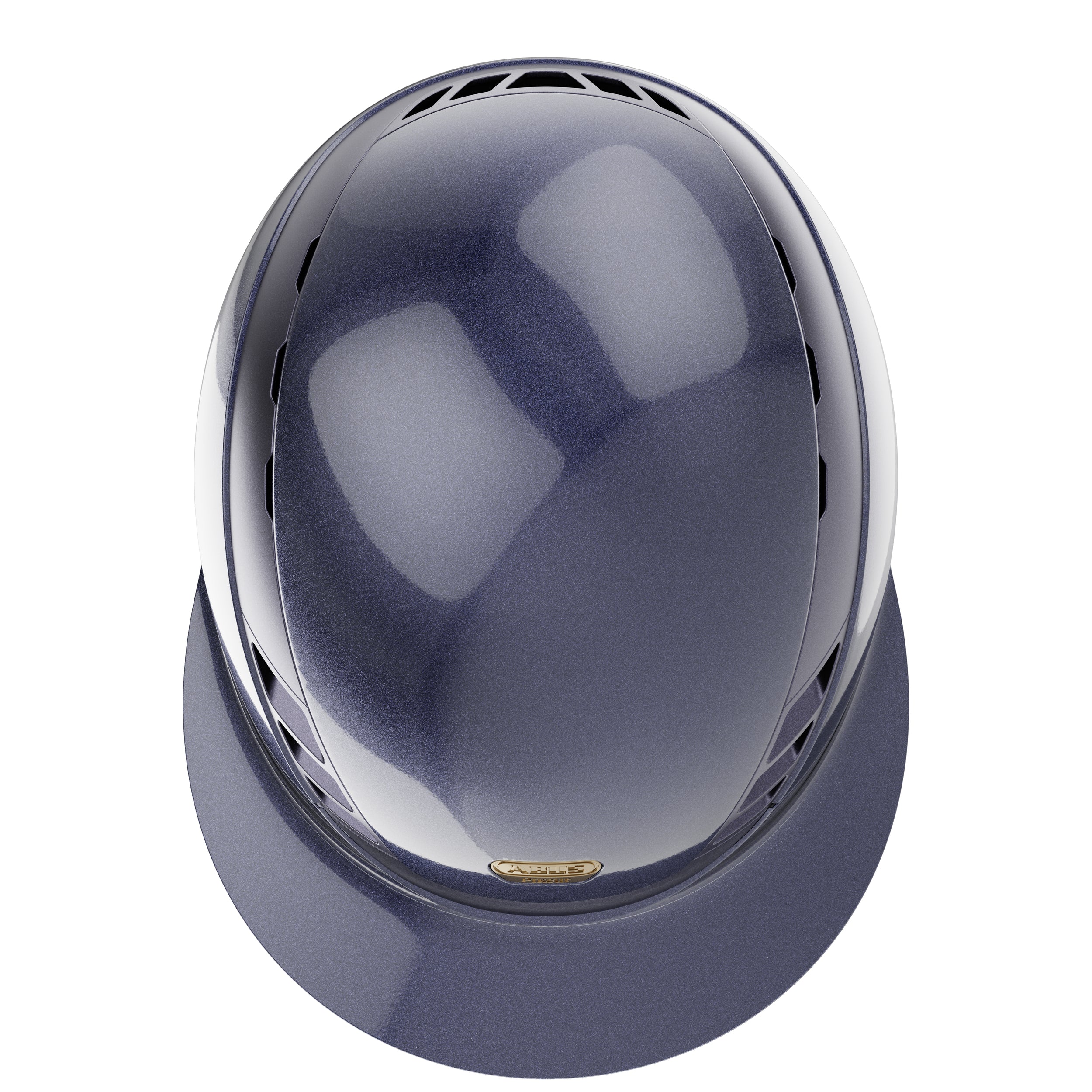 AirLuxe Pure *Limited Edition* Long Visor Riding Helmet - Shiny Metallic Ocean